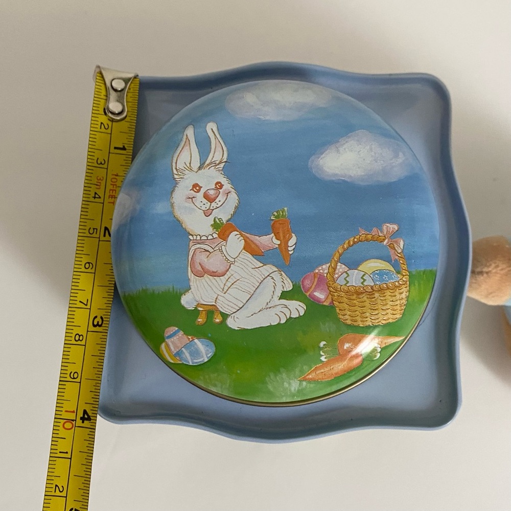 Easter Tin and Eden 6” Plush Peter Rabbit Baby Rattle - Picture 12 of 13